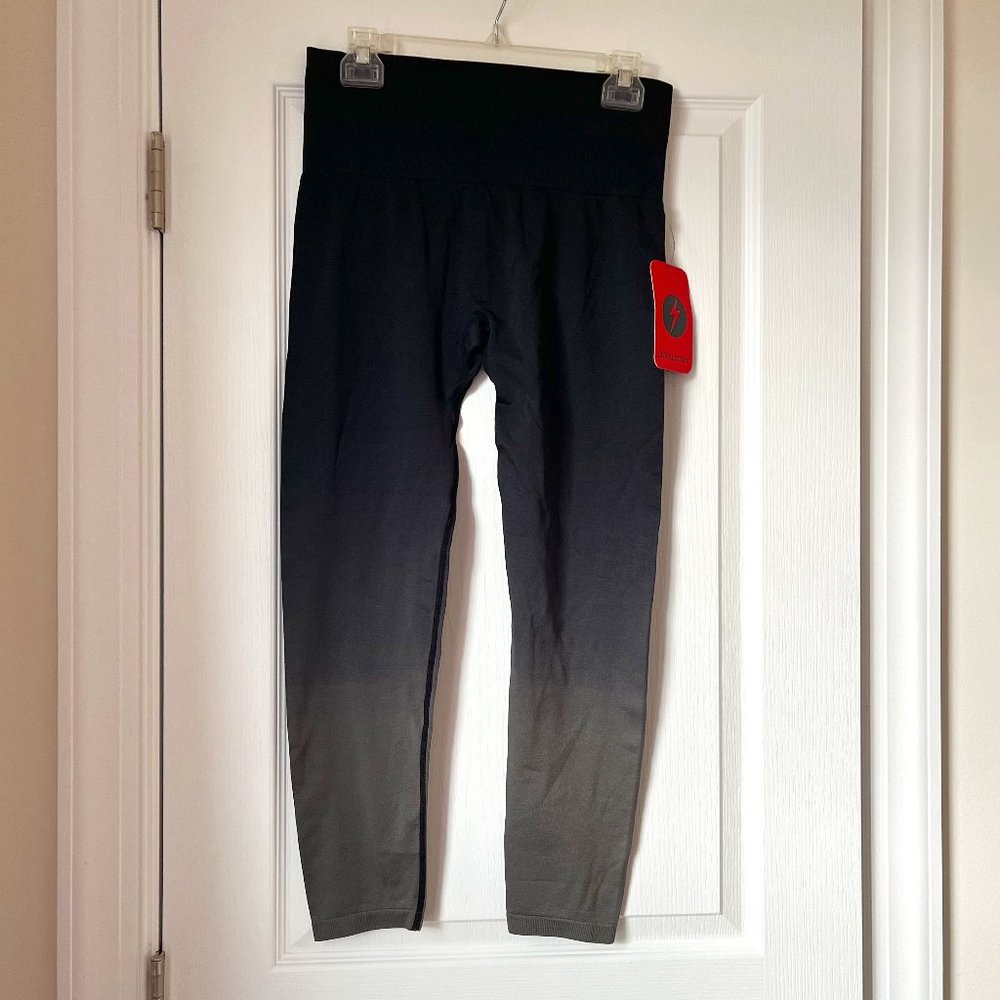 New Women's Live Electric Charge Up Yoga Legging Black M/L
